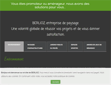 Tablet Screenshot of berlioz-paysagiste.com